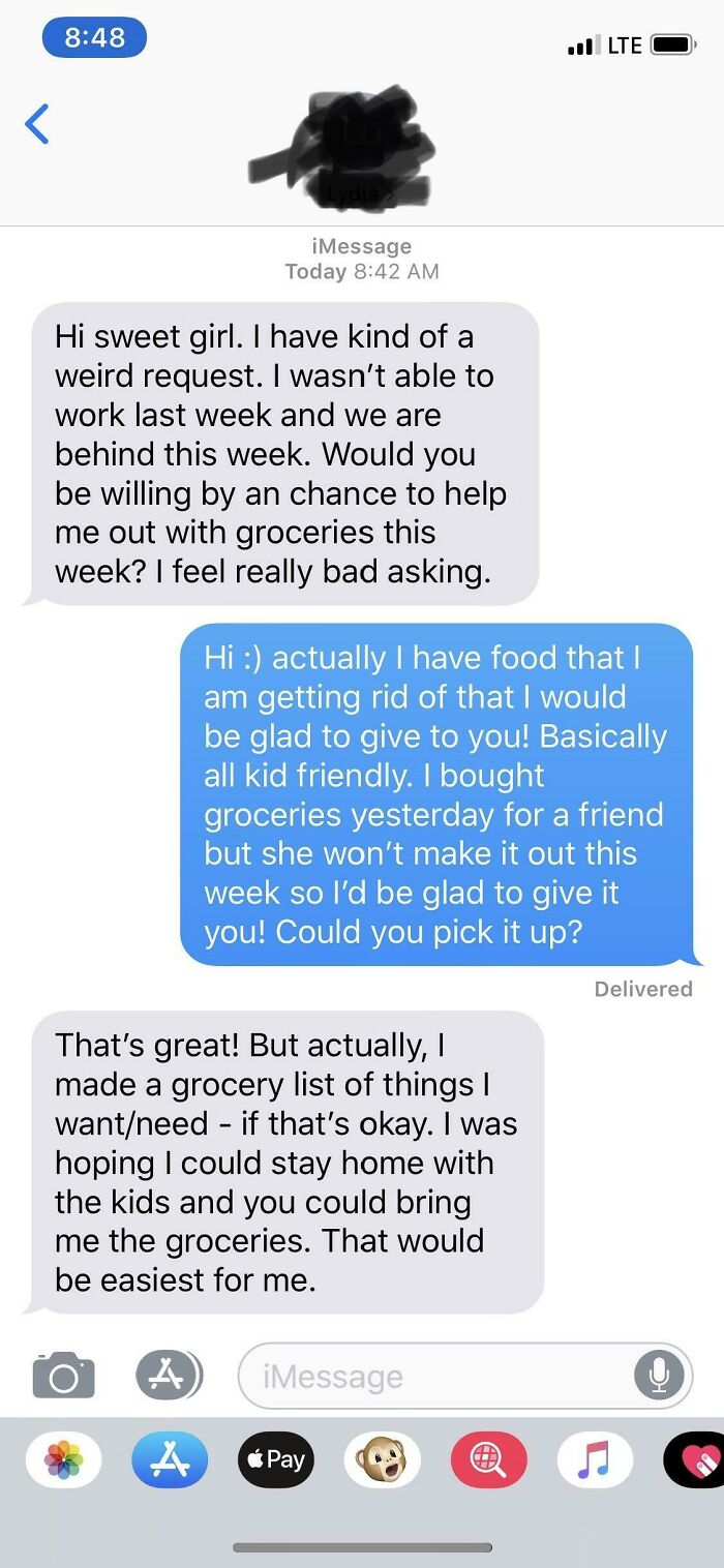 Entitled Girl Asks For Free Food, Decides She Needs Delivery As Well