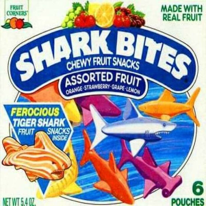 Shark Bites, Who Remembers Eating These While Watching Street Sharks Or Jaws?