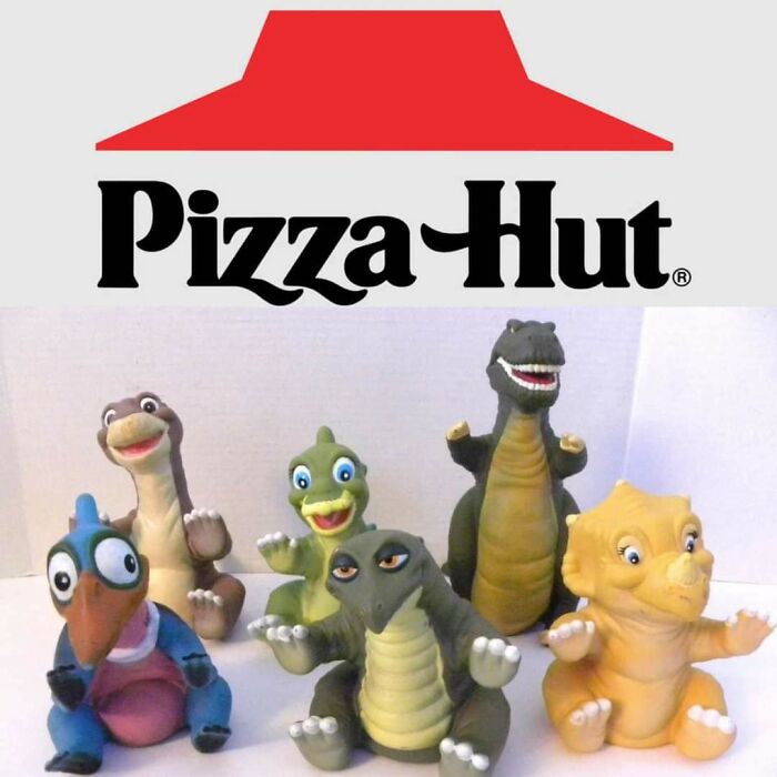 (1988) Land Before Time Pizza Hut Hand Puppets