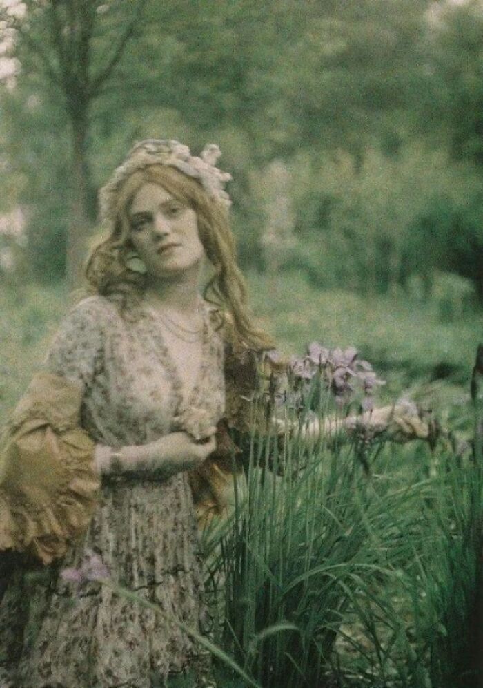 A Summer Day, 112 Years Ago. Autochrome Taken By Paul Bergon C.1910