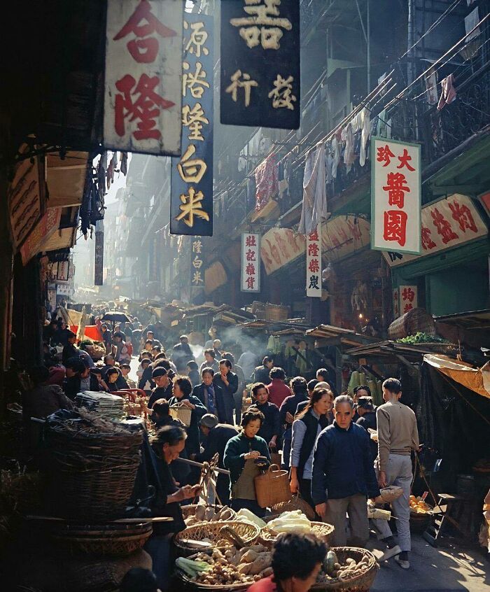 Street In Hong Kong - 1950s. Photo By Fan Ho