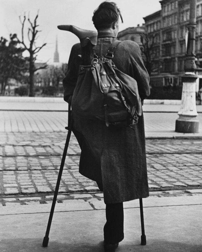 Homecoming Prisoner Of War - Vienna, Austria.1946. Photo By Ernst Haas