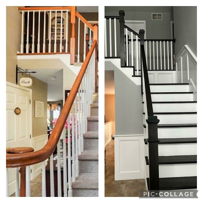 El antes y el después de nuestra escalera