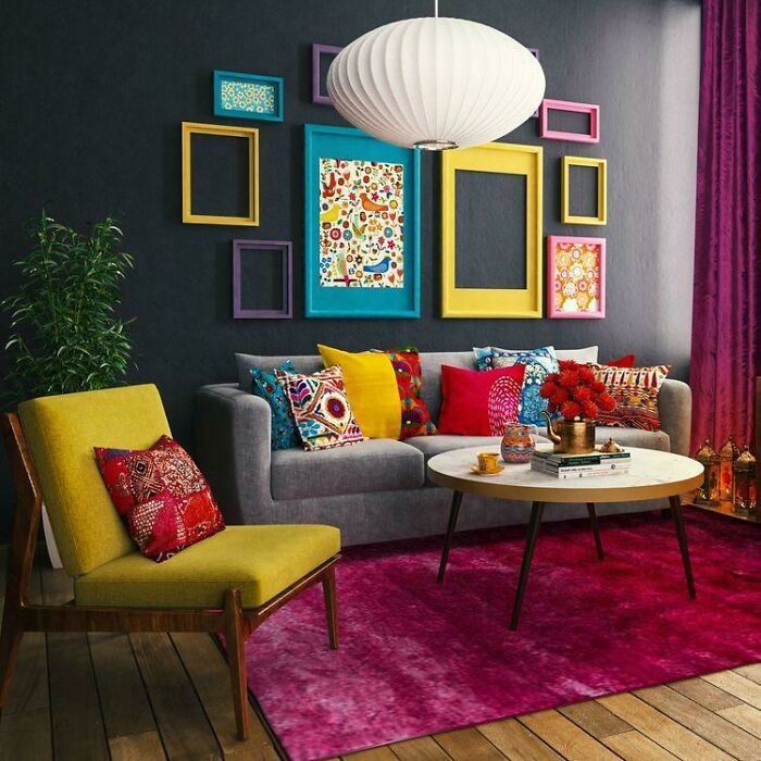 Such A Colorful Livingroom. I Found The Picture On Pinterest 