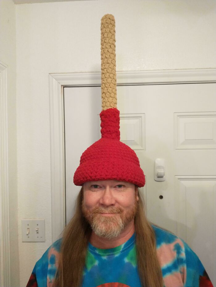 Had To Make A New Hat For Our "Silly Hat Day" At School This Week. (Free Handed)