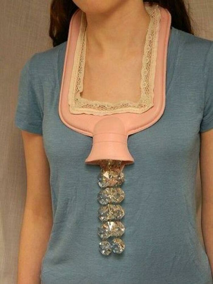 This "Up-Cycled" Hot Water Bottle Necklace