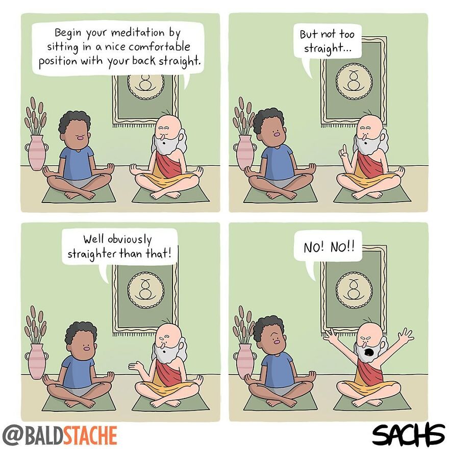 ‘Baldstache’ Comics For People Who Love Dark Humor