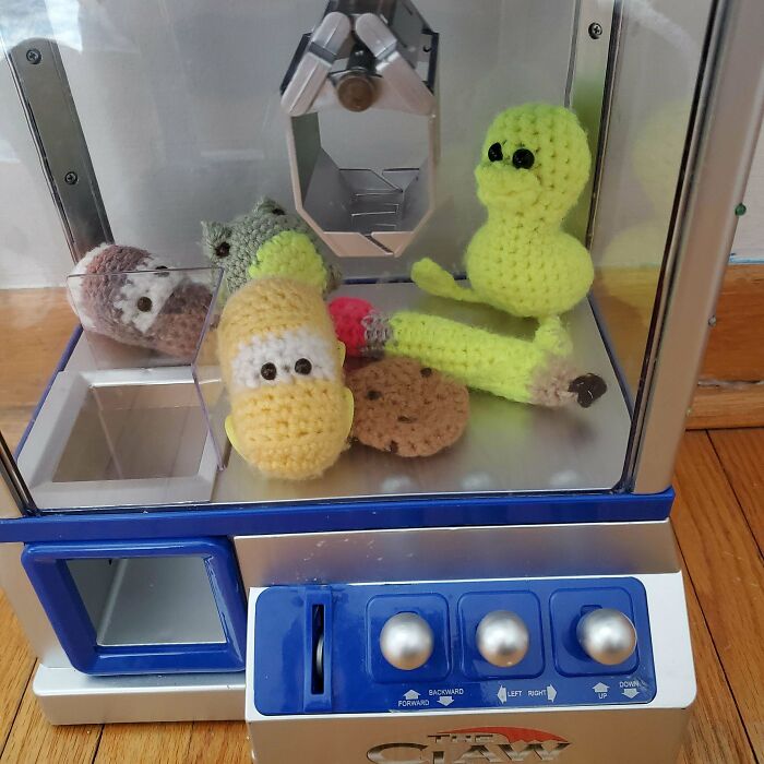 I Found This Claw Machine At The Second Hand Store, And Have Slowly Been Filling It With Prizes For When The Little Ones Come Visit