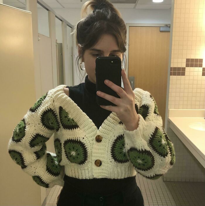 Recently Finished The Kiwi Cardigan It’s So Fun I Love It !!