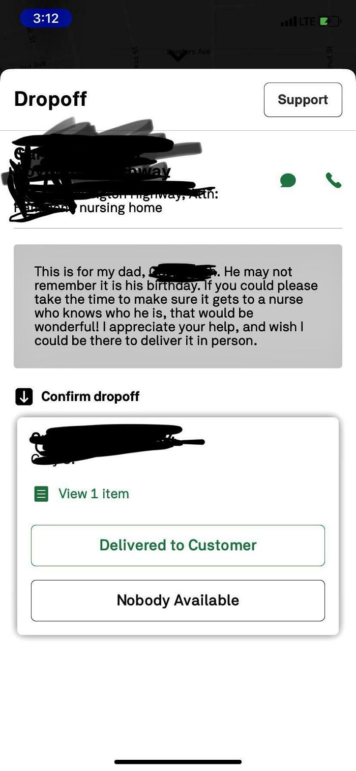 Didn’t Know Whether To Smile Or Cry When I Saw These Delivery Instructions. It Took Awhile To Find The Correct Person To Drop It Off With, But I Would Consider It Worth The Extra Time