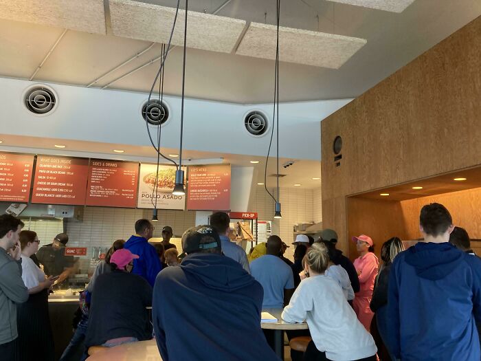 What A Normal Day At My Local Chipotle Looks Like. All Delivery Drivers