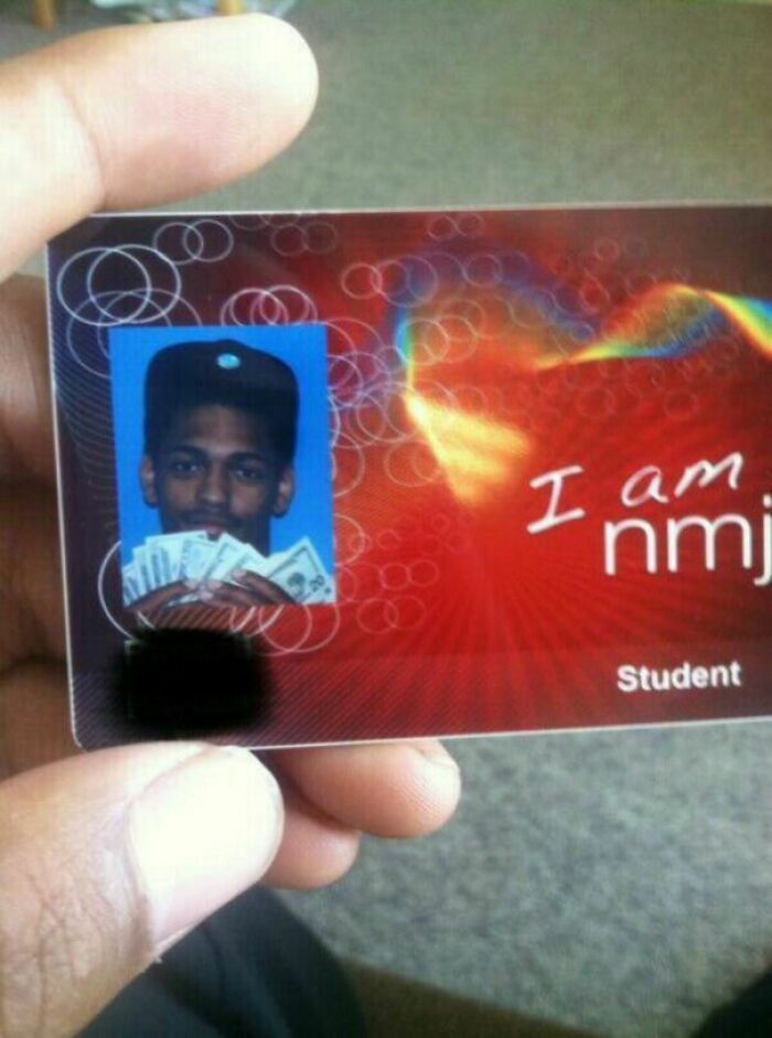 I Came Across This Photo Of An Id From A Nearby Junior College.