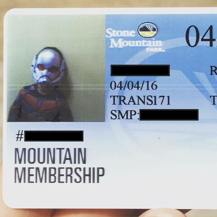Stone Mountain Park Isn't Too Strict About Your Id Photo. Here's My Kid's. (X-Post R/Marvelstudios)