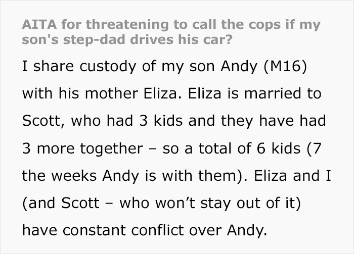 This Guy Buys His Son A New Car, Threatens To Report It Stolen After Finding Out His Son's Step-Father Took It This Guy Buys His Son A New Car, Threatens To Report It Stolen After Finding Out His Son's Step-Father Took It