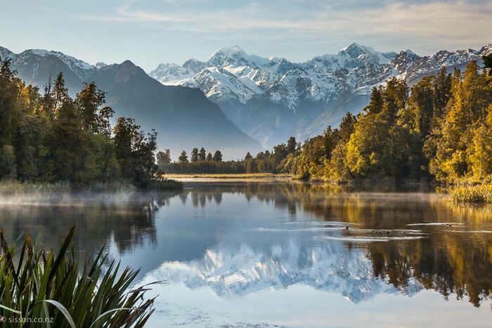 Lake Mathieson, New Zealand.
