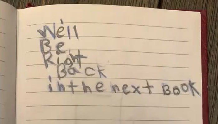 An 8-Year-Old Snuck His Handwritten Book Onto A Library Shelf, Now It Has A Waitlist Of Over 100 People An 8-Year-Old Snuck His Handwritten Book Onto A Library Shelf, Now It Has A Waitlist Of Over 100 People