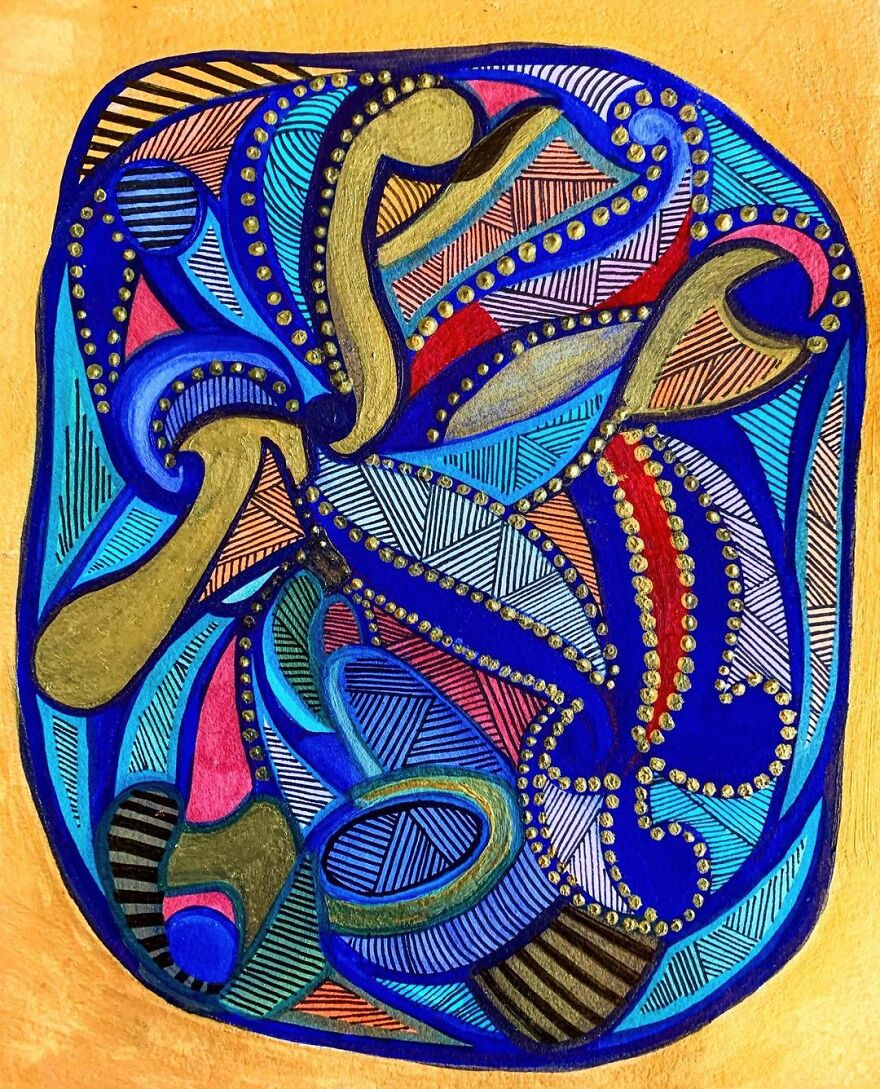 Abstract Paintings By Textile Designer Isha Mehta (32 Pics)