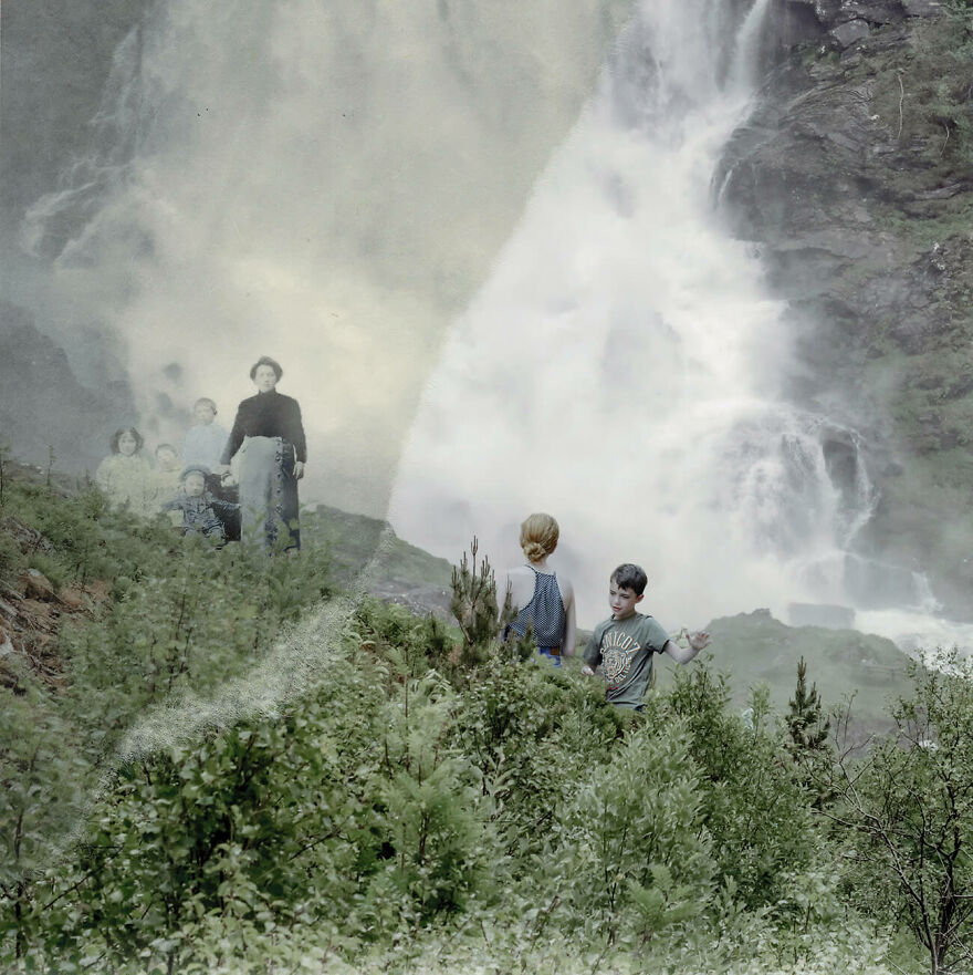 Before The Waterfall From The Series "Persistence Of Family" © Diana Cheren Nygren