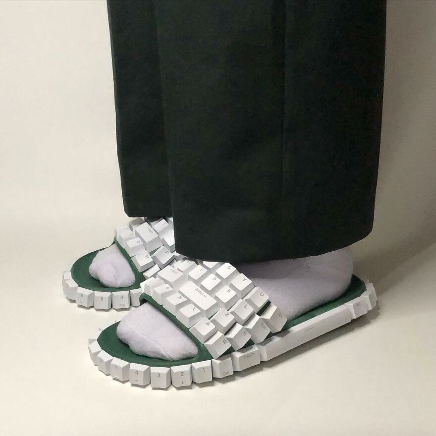 Artist Makes Amazing Objects Using Computer Keyboards (19 Pics)