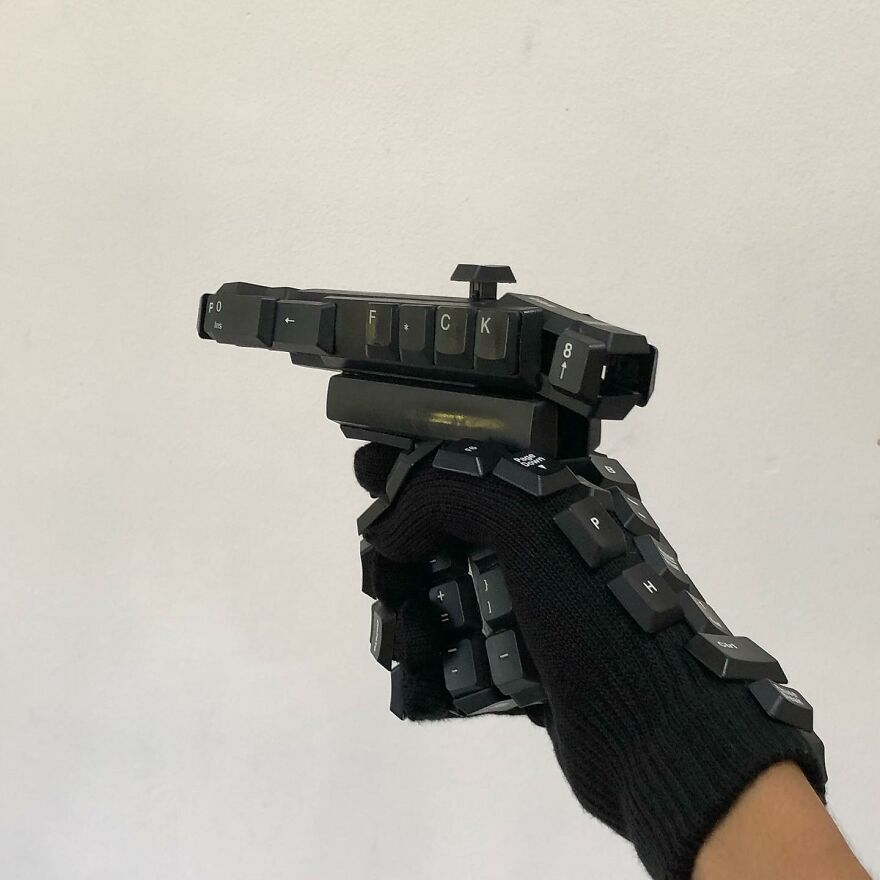 Artist Makes Amazing Objects Using Computer Keyboards (19 Pics)