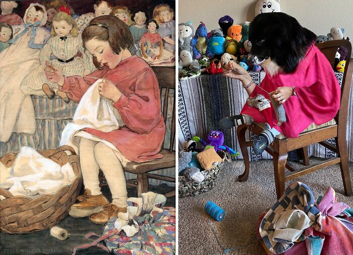 How Doth The Little Busy Bee, 1910 By Jessie Willcox Smith vs. How Doth The Little Busy Finn, 2021