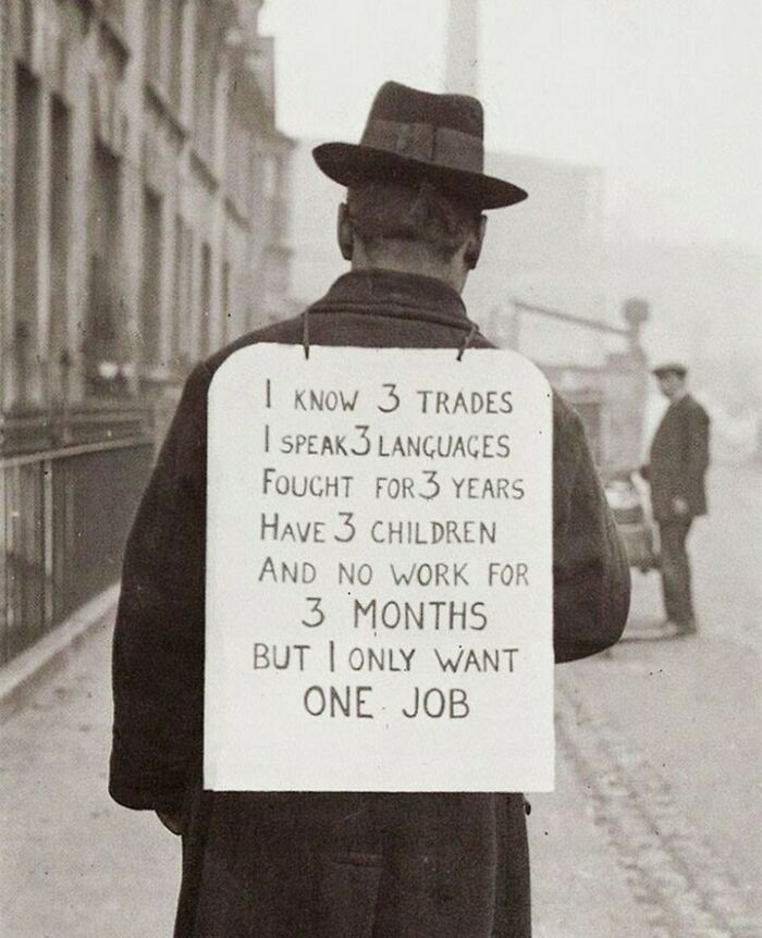 Job Hunting In 1930's