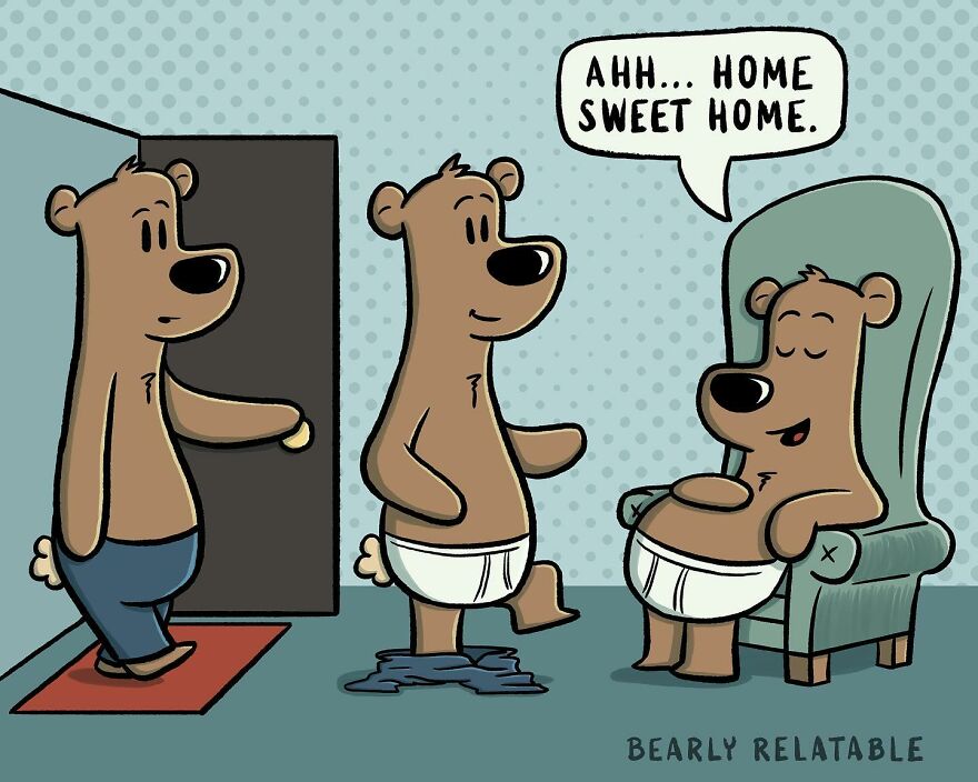 Bearly Relatable Comic