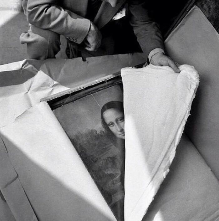 El descubrimiento de la Mona Lisa, después de la Segunda Guerra Mundial