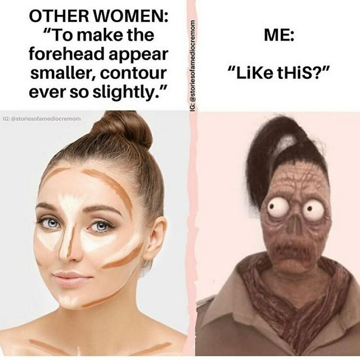 Nailed It. 🥇
follow The Very Funny Amanda At @storiesofamediocremom Now!
•
•
•
•
•
#storiesofamediocremom #contouringtutorial #makeupfail #idontknowwhatimdoing #funnymoms #lettingmyselfgo #relatablestuff #momlifebelike #workingmomprobs #iusedtobecool #sahmprobs #motherhoodunfiltered #mommingishard