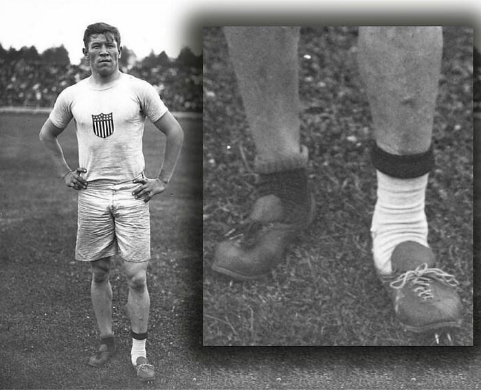 En 1912, a Jim Thorpe, un nativo americano, le robaron las zapatillas de correr la mañana de sus pruebas olímpicas de atletismo