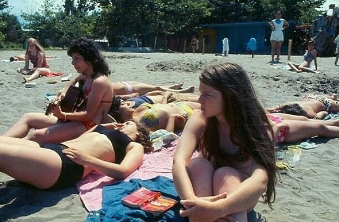 A Beach In Iran A Few Months Before The Islamic Revolution. 1978/79