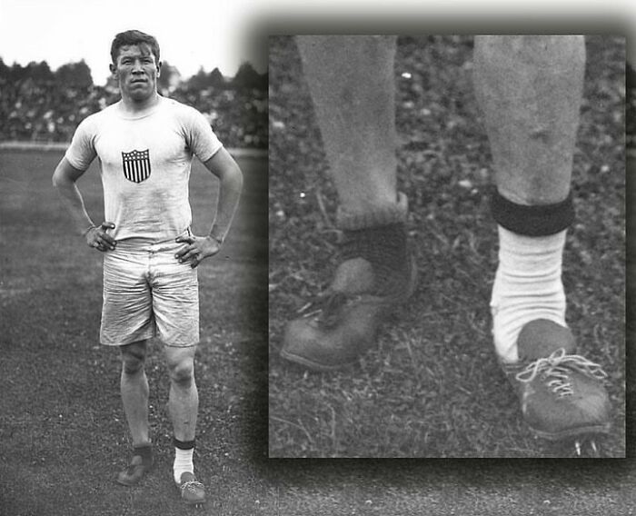 In 1912, Jim Thorpe, A Native American, Had His Running Shoes Stolen On The Morning Of His Olympic Track And Field Events.