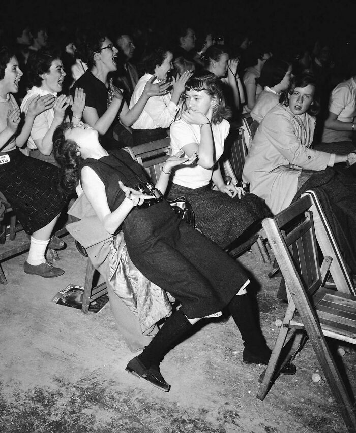 Teenagers At An Elvis Presley Concert At The Philadelphia Arena, 1957