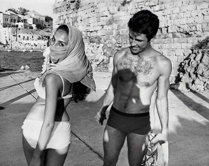Líbano antes de la guerra civil, Biblos, 1965. Foto de Raymond Depardon