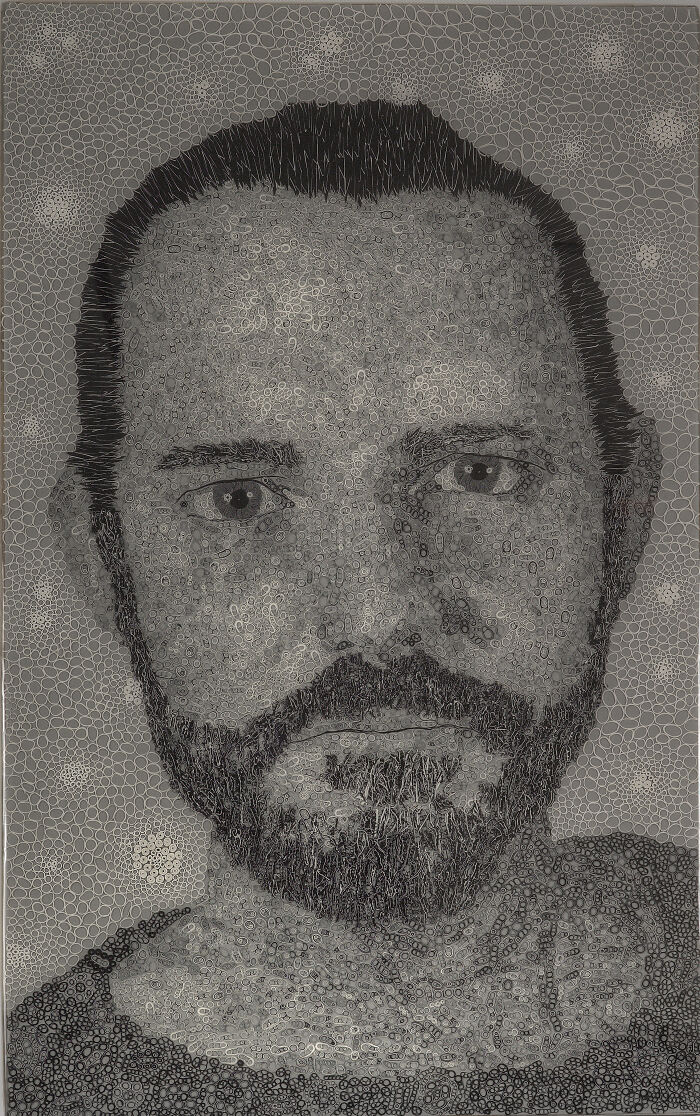 I Made Portraits Entirely Out Of Tape (4 Pics)