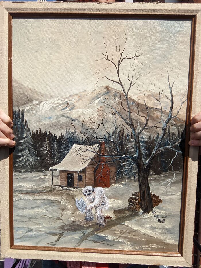 A Wampa Pooping At Some Dude's Cabin