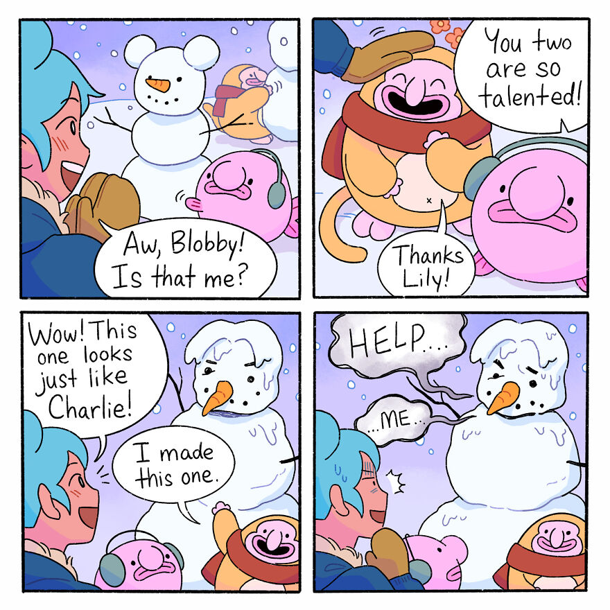 Meet The “Blobby And Friends” Comics Highlighting Social Injustice In The Modern World (40 New Pics)