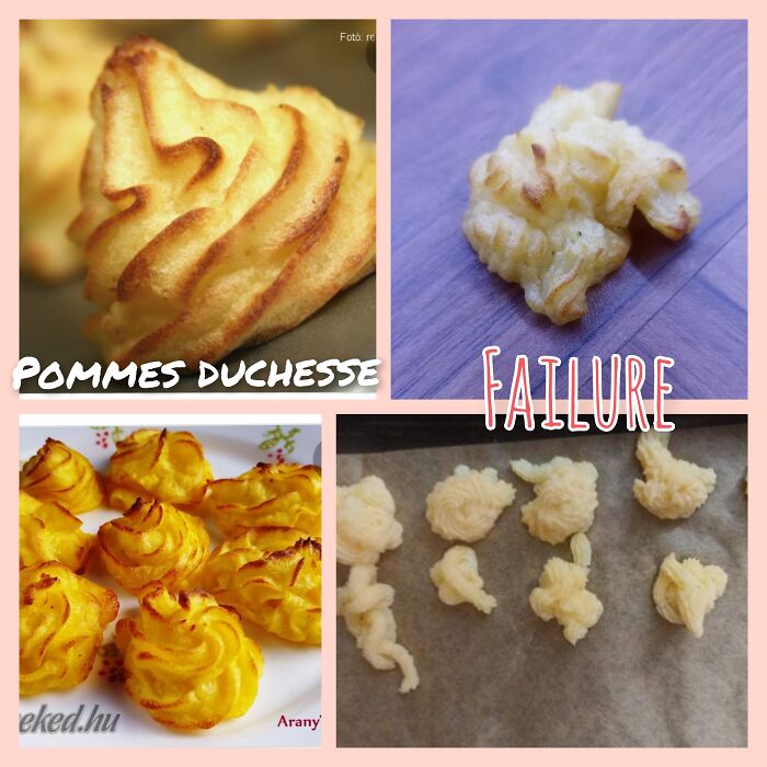 Plan And Result... Pommes Duchesse, Never Again