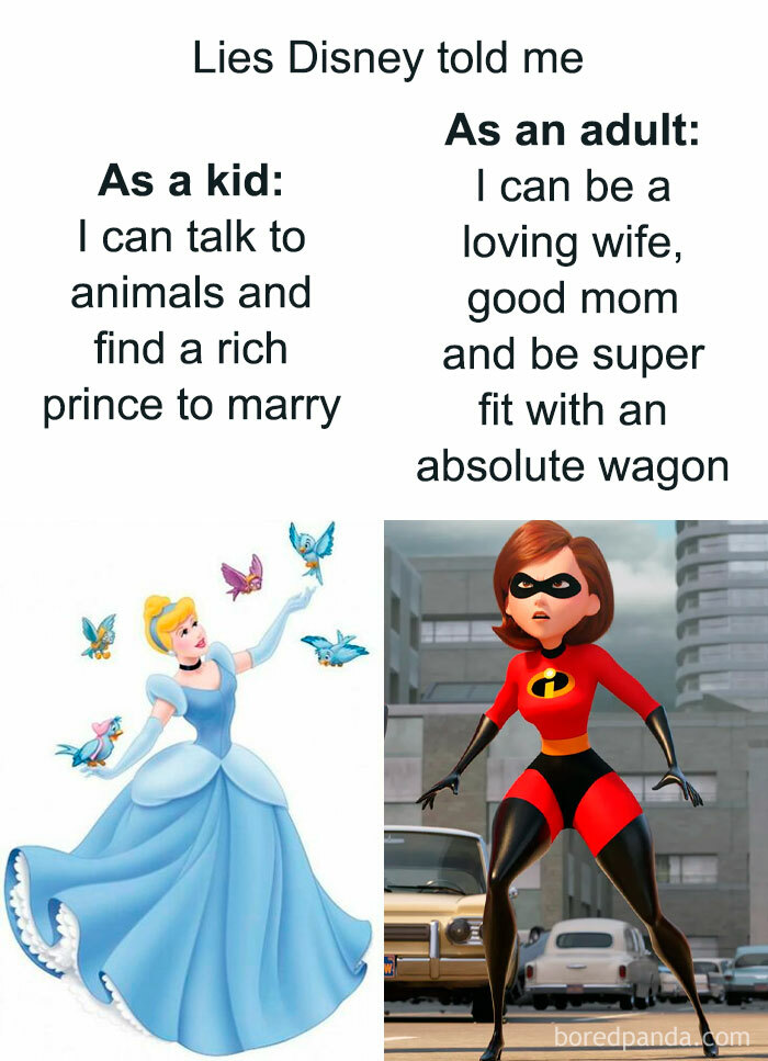 Mrs. Incredible’s Waist/Butt Ratio Is Less Believable Than A Pumpkin Turning Into A Carriage 👑
•
follow Me At @mommymemejeans2 For More! #mommymemejeans #mommymemejeans2