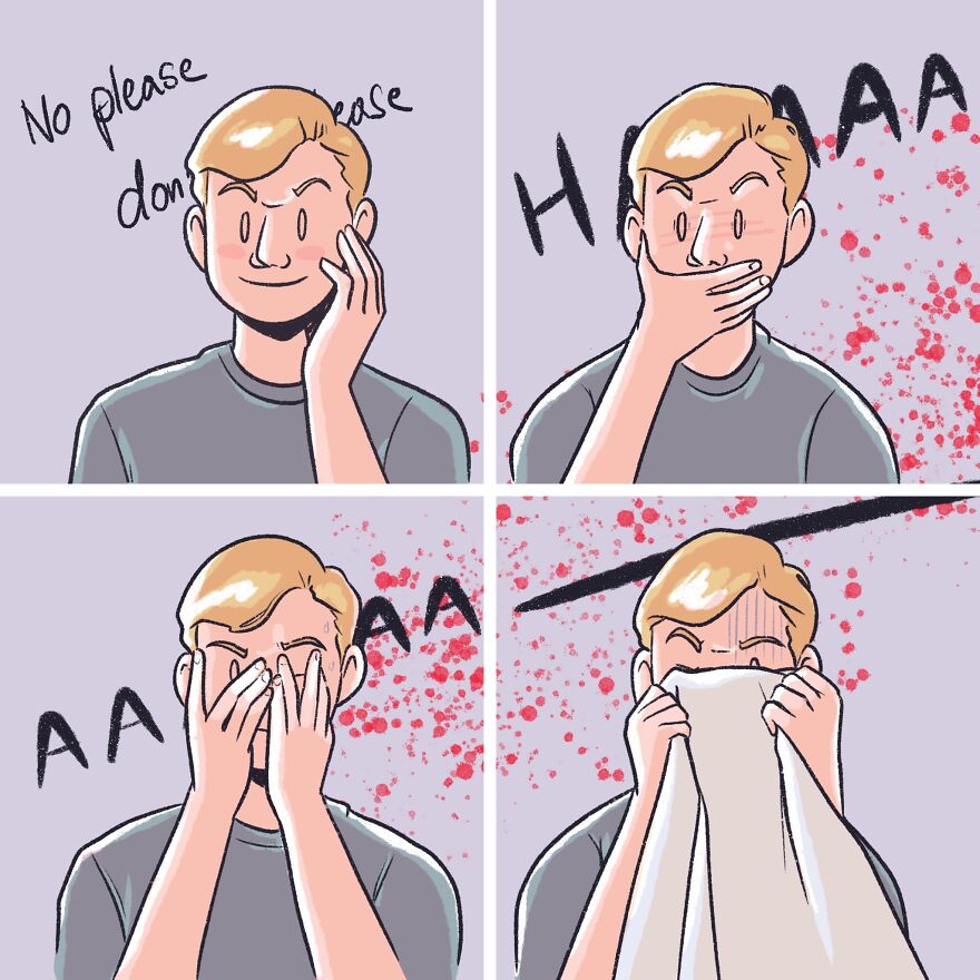 When You Watch A Horror Movie Together