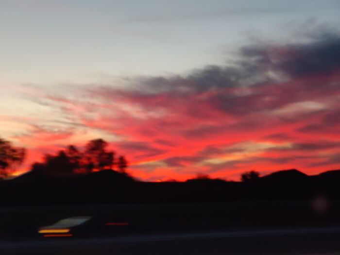 A Nice Arizona Sunset. Sorry If It's Slightly Blurry.