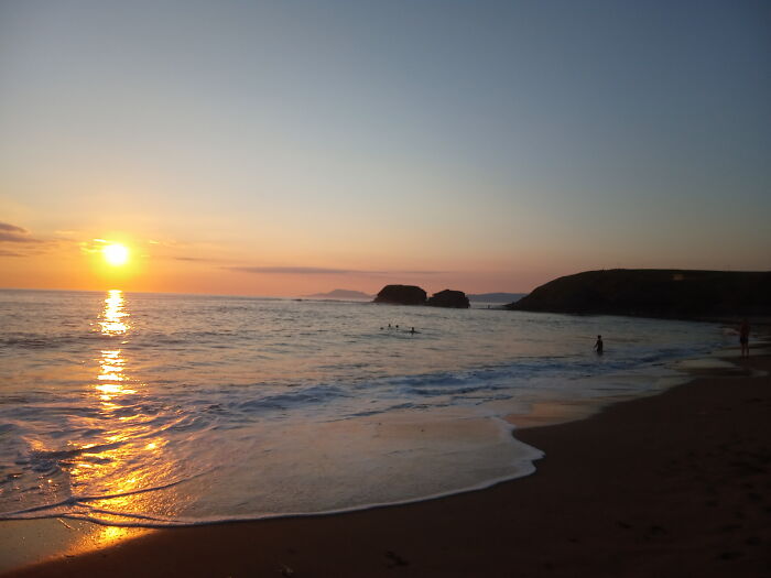 Photo Of A Sunset On The Bundoran Beach In County Donegal, Ireland