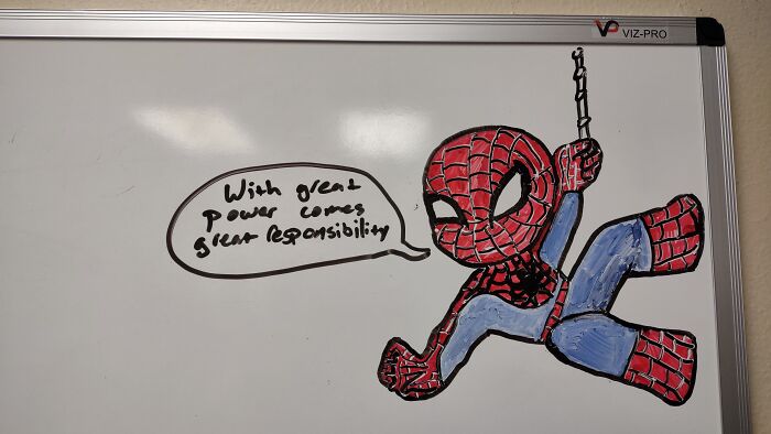 Dry Erase Drawing For Coworker