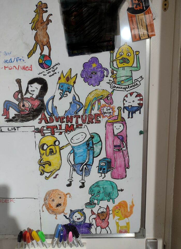 My Adventure Time Whiteboard Art!