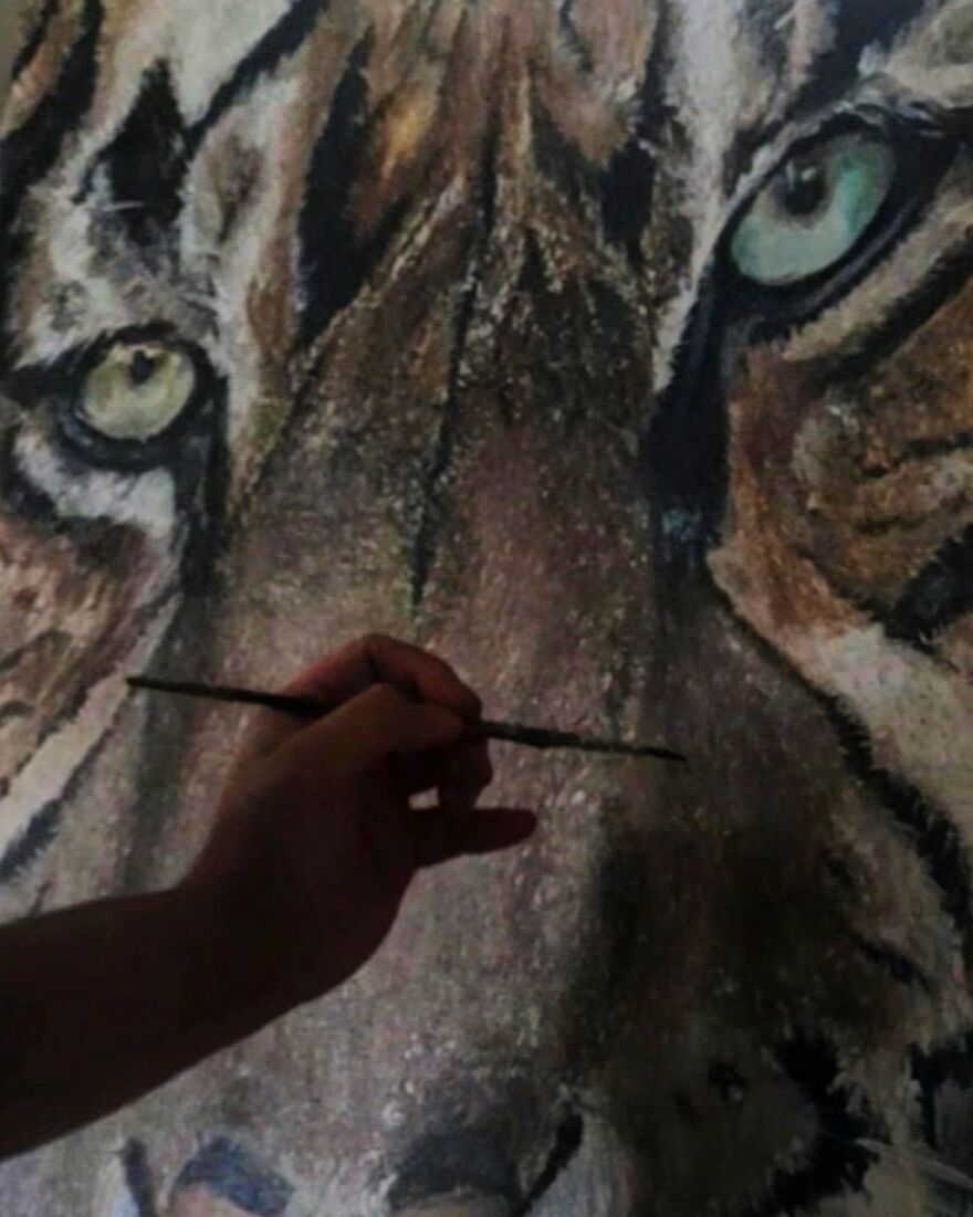 Artist Queennoble Painted These Majestic Big Cats