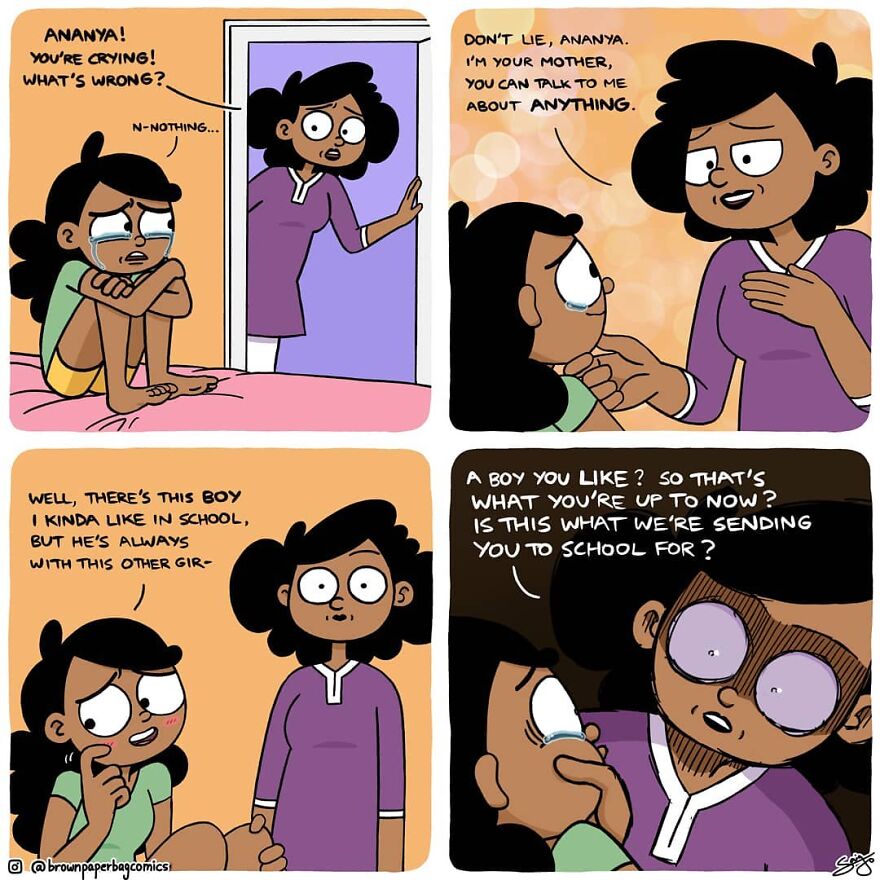 Indian Artist Creates Satirical Comics About Indian Families Inspired By Real-Life Experiences (New Pics)