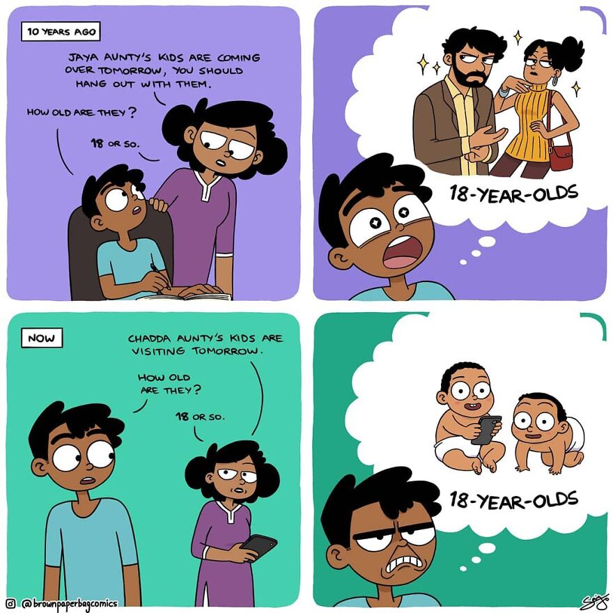 Indian Artist Creates Satirical Comics About Indian Families Inspired By Real-Life Experiences (New Pics)