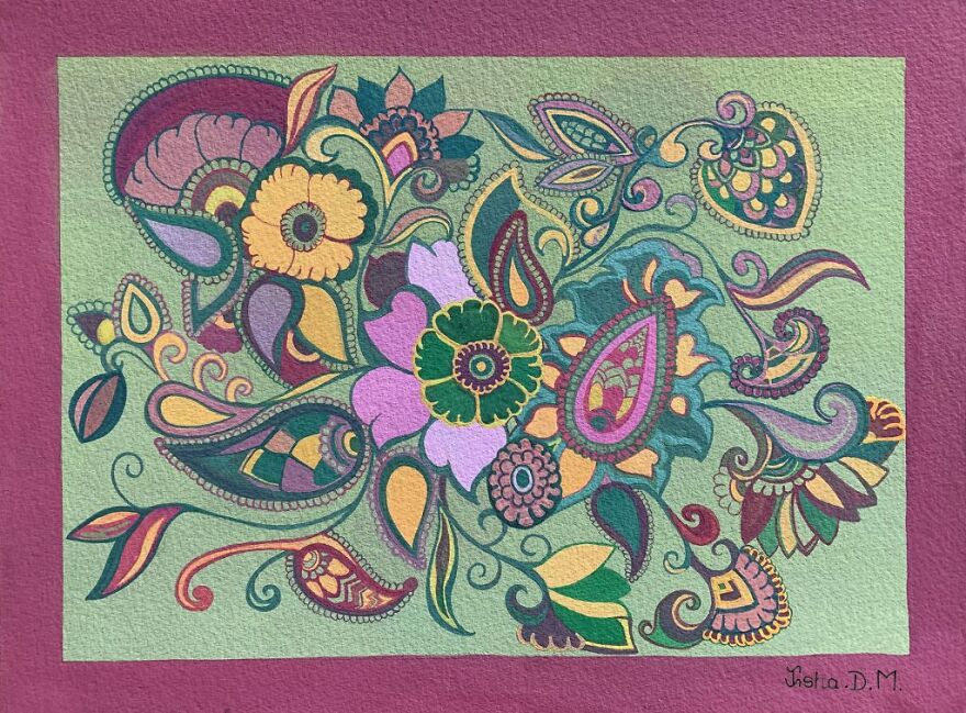 Abstract Paintings By Textile Designer Isha Mehta (32 Pics)