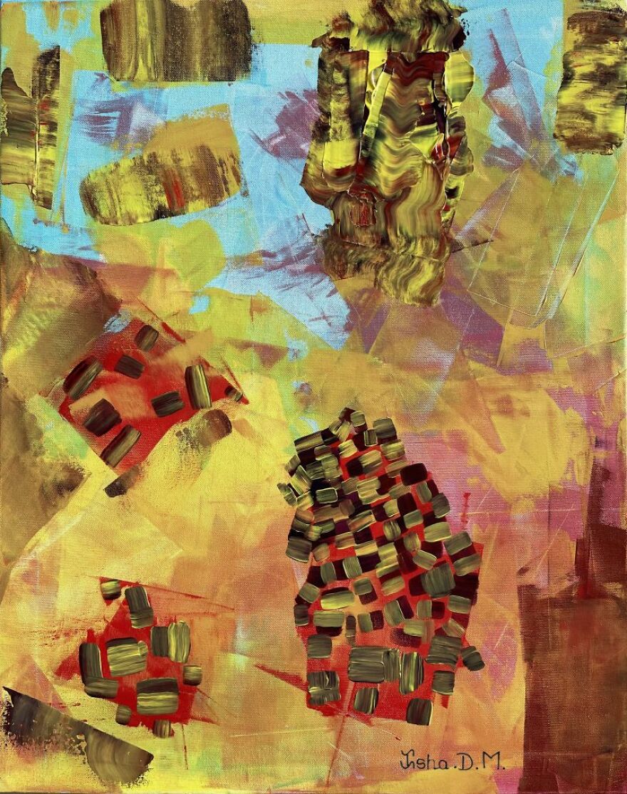 Abstract Paintings By Textile Designer Isha Mehta (32 Pics)