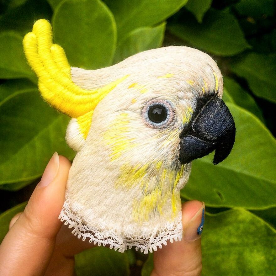 Meet Paulina Bartnik's Embroidered Birds (New Pics)